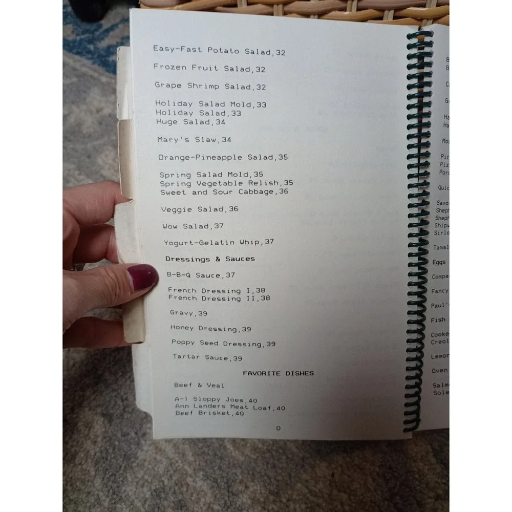 Vtg Spiral Cookbook Grand Olde‎ Players Omaha, Nebraska Community Theater 1980s